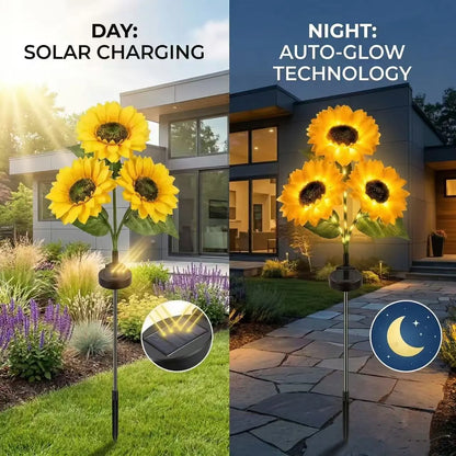 【MothersDayGift】🔥Hot Sale 49% off🌟🌻 2026 UPGRADED Solar Sunflowers – Hyper-Realistic Petals, Stunning Shadow Projections & Dusk-to-Dawn Garden-9YOE9