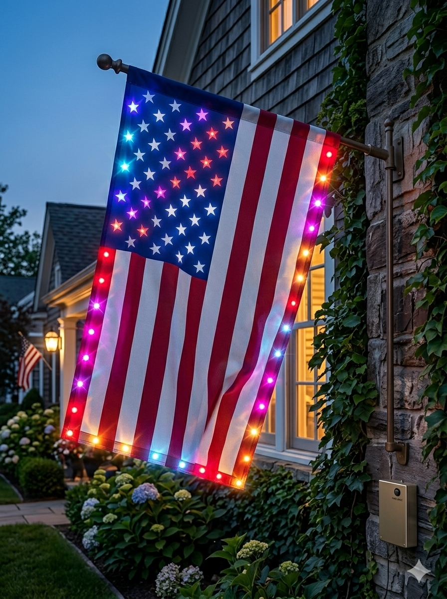 Last Day 49% OFF🔥 🦅 Illuminated 250th Anniversary USA Commemorative Flag - Premium LED Edition (3x5 Ft) -Bestseller-9YOE9