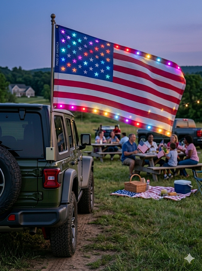 Last Day 49% OFF🔥 🦅 Illuminated 250th Anniversary USA Commemorative Flag - Premium LED Edition (3x5 Ft) -Bestseller-9YOE9