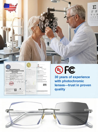 【Co-Created by Designers】Gypsophila Smart Zoom and Color-Changing Reading Glasses-MHW