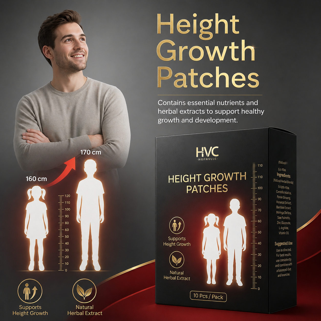 Add 2-4 Inches of Permanent Heightin 30 Days - Without Surgery, Pills, or20 Years of Stretching-9YOE9