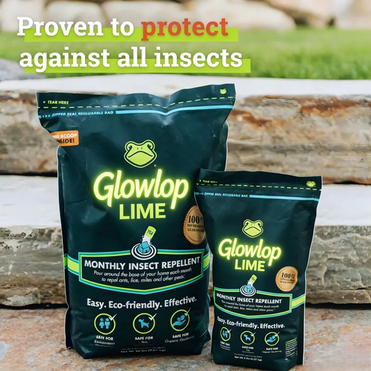 【Glowlop】Lime Insect Repellent, Multi-Purpose Pet Friendly Pest Control & Deodorizer for Home, Garden, Yard & Chicken Coop Protect Homes-9YOE9