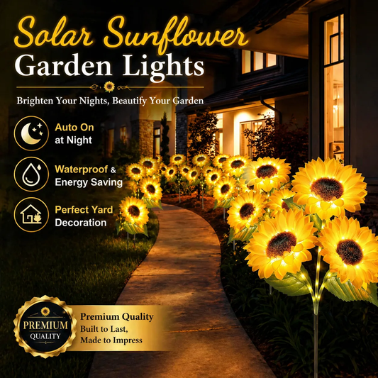 【MothersDayGift】🔥Hot Sale 49% off🌟🌻 2026 UPGRADED Solar Sunflowers – Hyper-Realistic Petals, Stunning Shadow Projections & Dusk-to-Dawn Garden-9YOE9