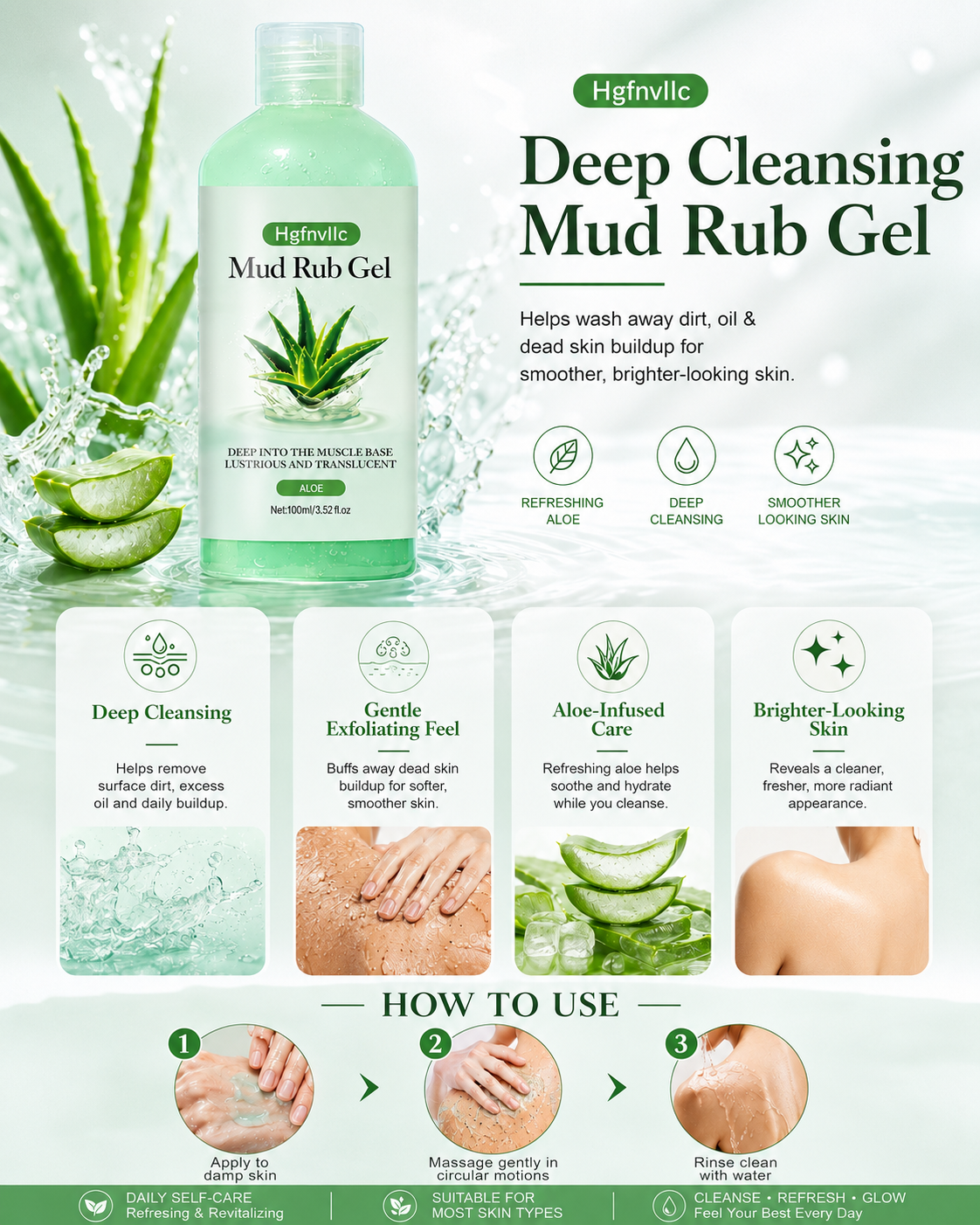 🧴Body scrub, lightweight and refreshing, improves skin texture-9YOE9