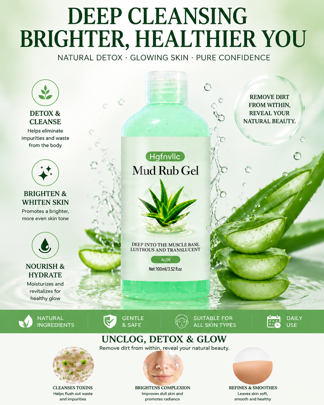 🧴Body scrub, lightweight and refreshing, improves skin texture-9YOE9