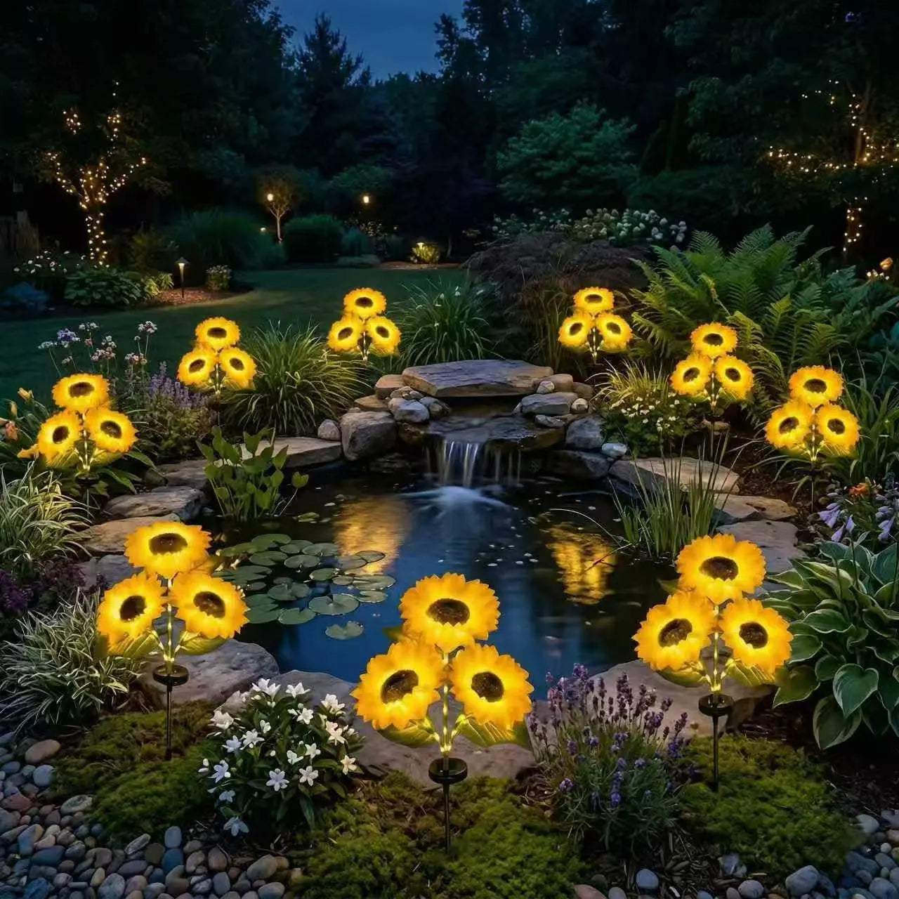 【MothersDayGift】🔥Hot Sale 49% off🌟🌻 2026 UPGRADED Solar Sunflowers – Hyper-Realistic Petals, Stunning Shadow Projections & Dusk-to-Dawn Garden-9YOE9