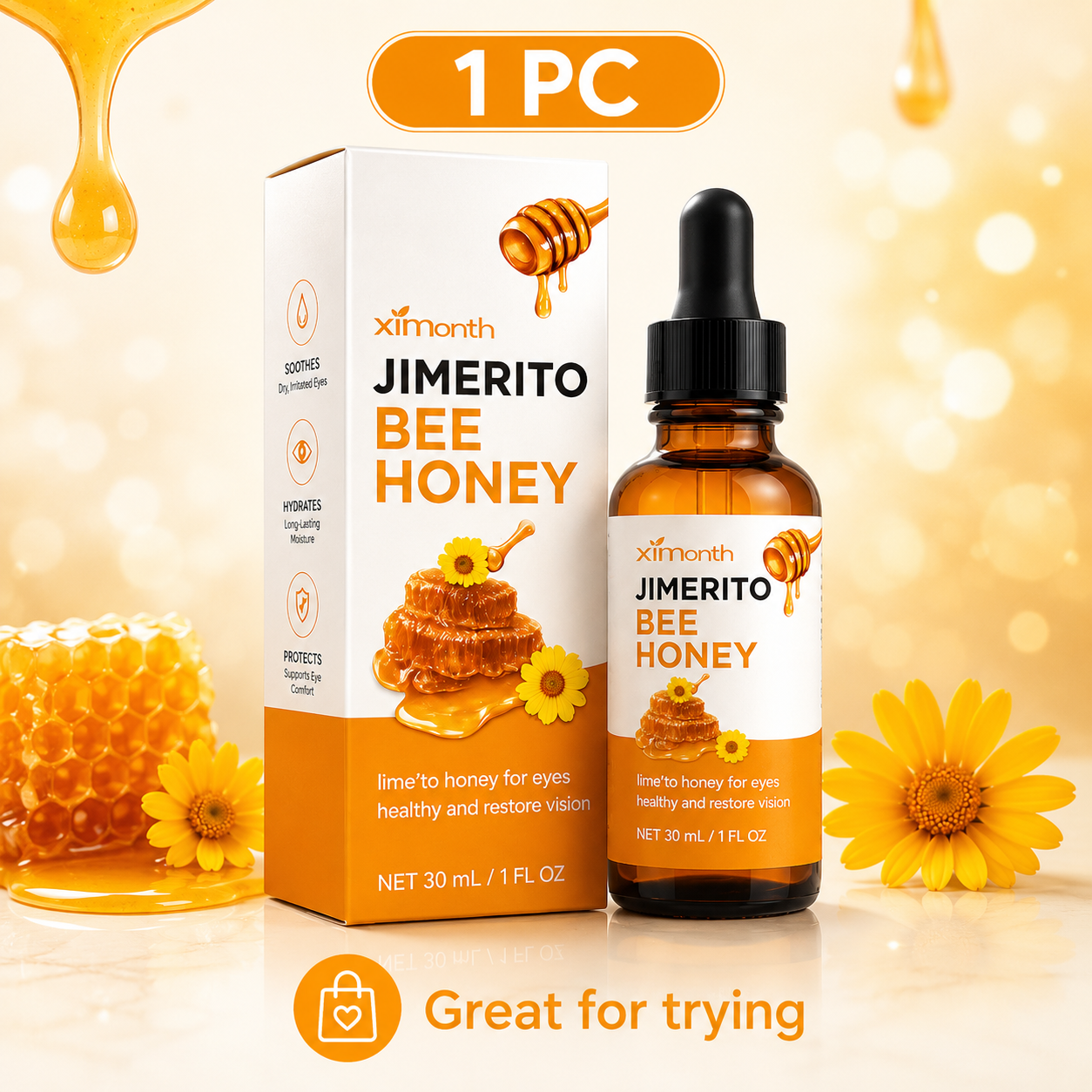 🍯 Hgfnvllc® HoneyVue Refresh Eye Drops 💧 Gentle Moisture for Tired Eyes 8HZAN8