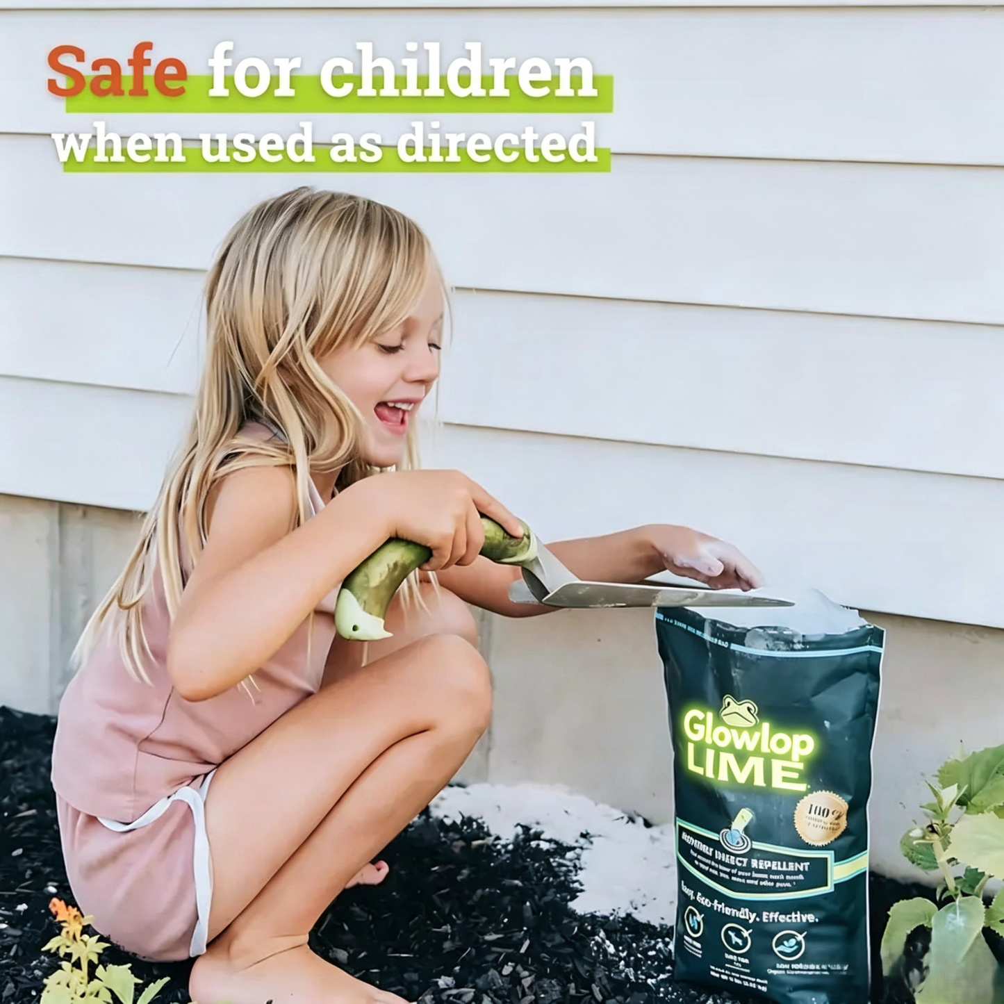 【Glowlop】Lime Insect Repellent, Multi-Purpose Pet Friendly Pest Control & Deodorizer for Home, Garden, Yard & Chicken Coop Protect Homes-9YOE9