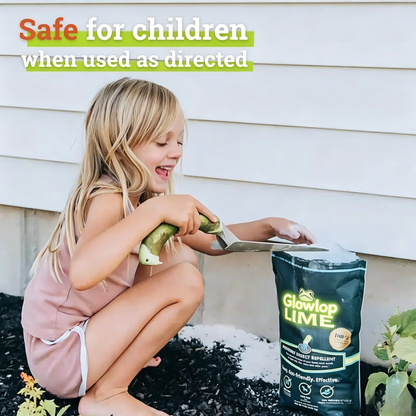 【Glowlop】Lime Insect Repellent, Multi-Purpose Pet Friendly Pest Control & Deodorizer for Home, Garden, Yard & Chicken Coop Protect Homes-9YOE9