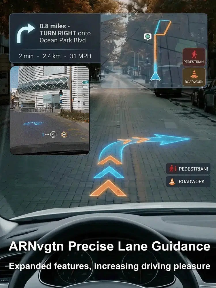 Head-Up Display (HUD) Car GPS Digital Speedometer-9YOE9