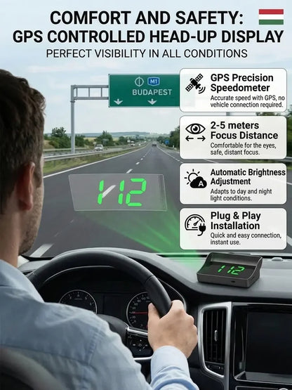 Head-Up Display (HUD) Car GPS Digital Speedometer-9YOE9