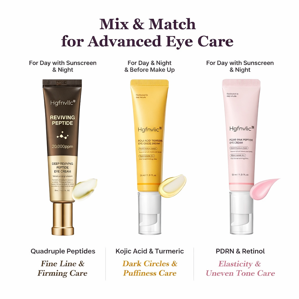 🔥Hgfnvllc Mix & Match Eye Serum Set – Deep Repair, Kojic & PDRN Eye Treatment