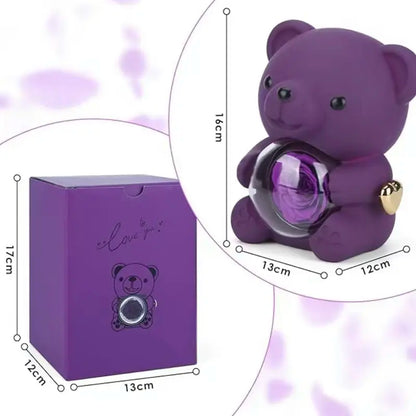 💜 Hgfnvllc® Eternal Love Rose Bear ✨ Romantic Preserved Rose Teddy Bear Gift Box for Her