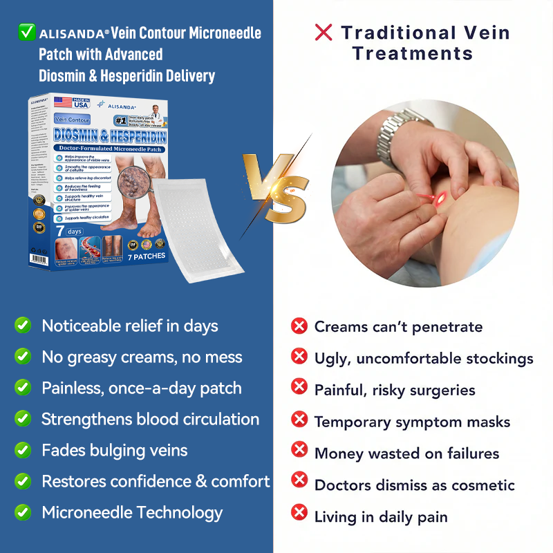🌿 Hgfnvllc® Vein Contour Micro-Patch ✨ Diosmin & Hesperidin Leg Care Support