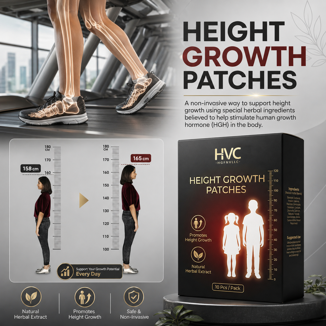 Add 2-4 Inches of Permanent Heightin 30 Days - Without Surgery, Pills, or20 Years of Stretching-9YOE9