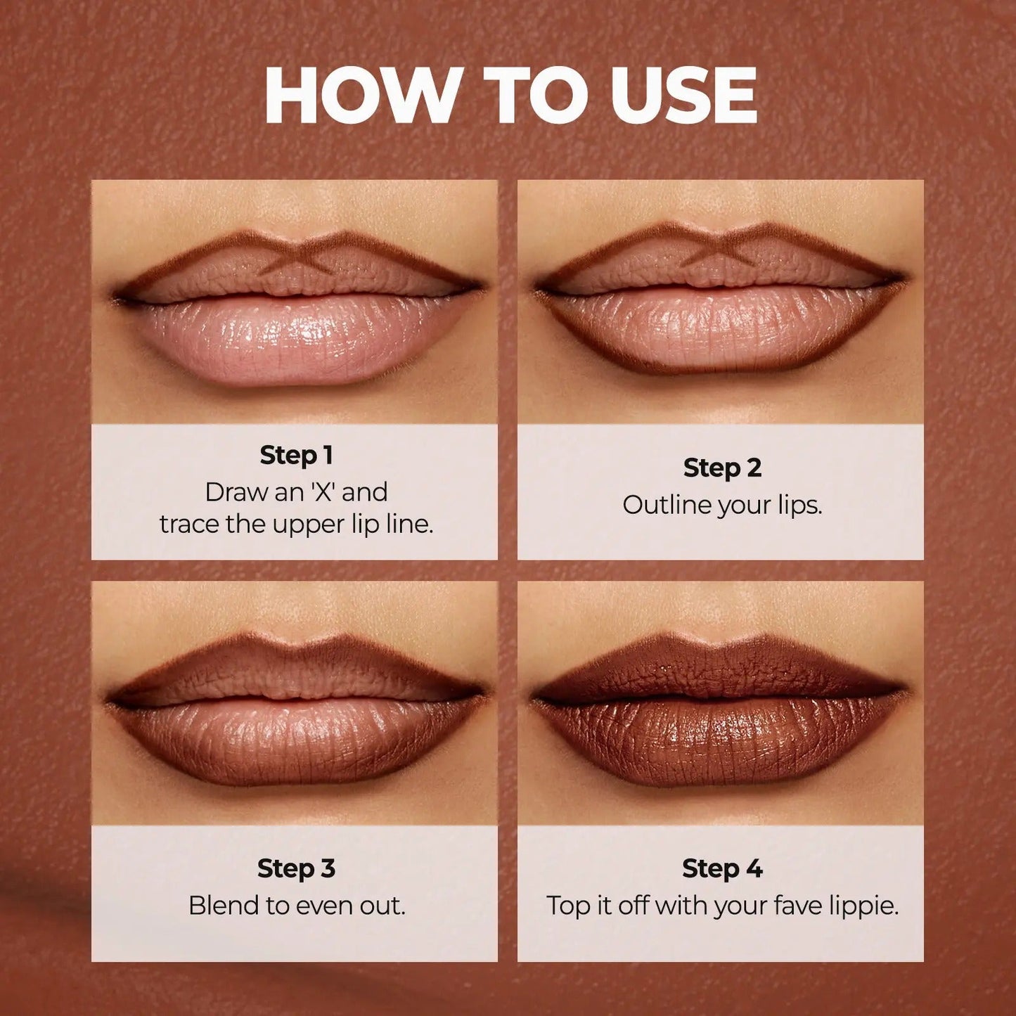Easy Glide Lip Liner — Creamy, Blendable Color with Smooth Application-MHW