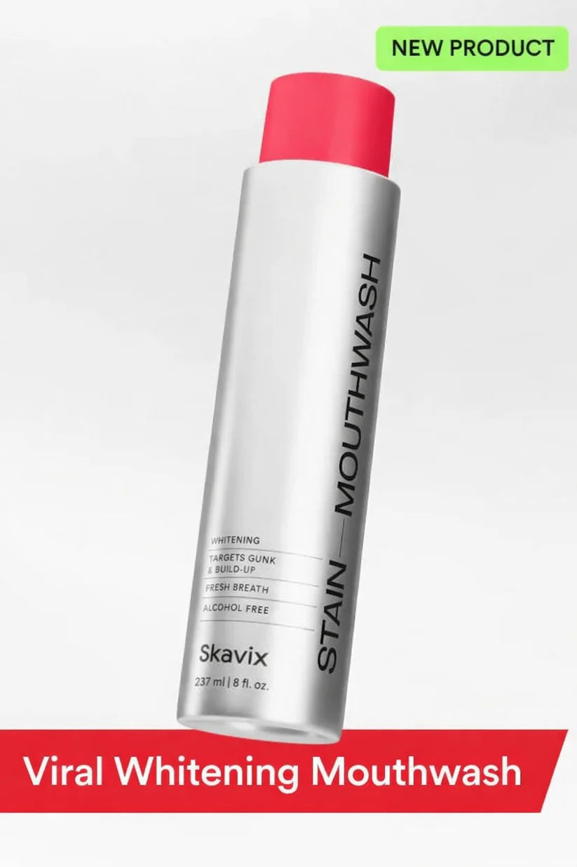 ✨Skavix Whitening Mouthwash – Stain Removal, Brighter Teeth & Fresh Breath