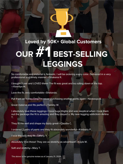 Seamless High-Waisted Sculpting Booty Lift Leggings