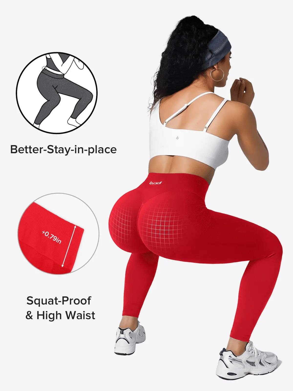 Seamless High-Waisted Sculpting Booty Lift Leggings