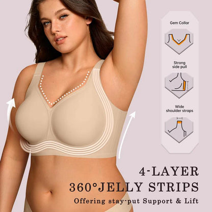 ✨ Last Day BOGO – Jelly Wireless Bra | Ultra-Soft, Full Coverage & All-Day Comfort