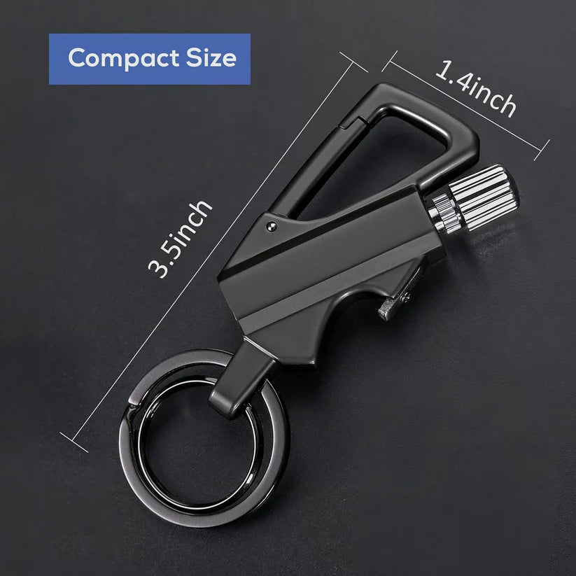🔥 Final Day – 70% OFF! 🔥 3-in-1 Permanent Match Carabiner Keychain