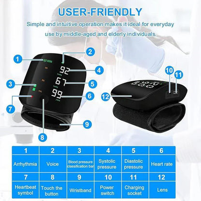 Wrist blood pressure monitor-MHW